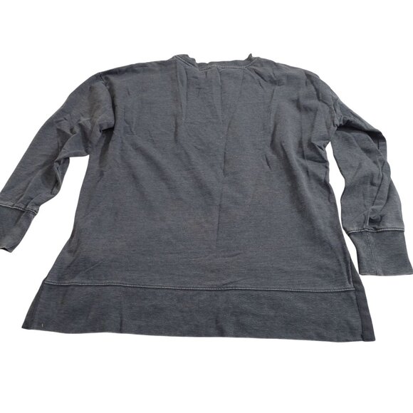 NFL New Orleans Saints Washed Gray Embroidered Sweatshirt Women Size L Broke-In - Picture 4 of 12